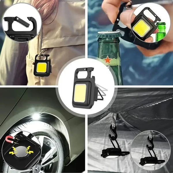 Mini Linterna Portátil 4 en 1