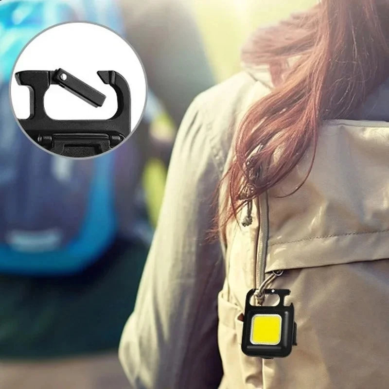 500 lúmenes, recargable por USB, base magnética y múltiples funciones — ilumina cualquier rincón con facilidad